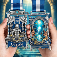 Concevez votre propre médaille en métal personnalisée, alliage de zinc, 3D, pour marathon 5K, football, taekwondo, natation, prix de la course, médailles sportives