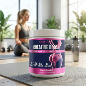 Creatina en Polvo OEM para Mujeres, Sabor Arándano, Suplemento para Tonificar Músculos <span class=keywords><strong>y</strong></span> Anticelulítico, con Colágeno, <span class=keywords><strong>BCAA</strong></span> <span class=keywords><strong>y</strong></span> <span class=keywords><strong>Glutamina</strong></span> - Product Image 3