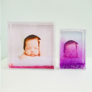 <span class=keywords><strong>2021</strong></span> personnalisé paillettes cadre Photo nouveau Design en plastique bébé Souvenir cadeau pour les femmes enceintes pleine lune sérigraphie cadeau - Product Image 5