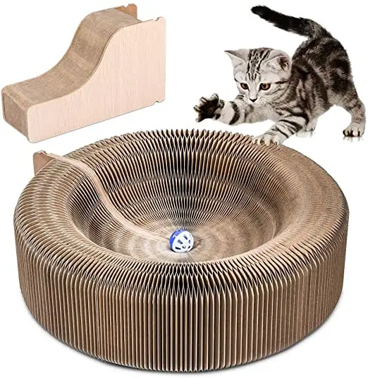 Dropshipping Foldable Convenient Cat Scratcher Durable Recyclable Interactive Cat Toy Magic Organ Cat Scratching Board