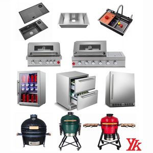 Mueble <span class=keywords><strong>de</strong></span> Cocina <span class=keywords><strong>Exterior</strong></span> Personalizado <span class=keywords><strong>de</strong></span> Acero Inoxidable 304 <span class=keywords><strong>para</strong></span> Terraza, Mueble <span class=keywords><strong>Exterior</strong></span> Todo en Uno con Cesta Extraíble - Product Image 4