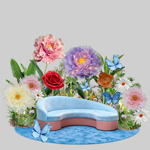 Fiori Giganti <span class=keywords><strong>di</strong></span> Carta per Decorazioni <span class=keywords><strong>di</strong></span> Feste, Peonie Verticali per Matrimoni ed Eventi - Product Image 3