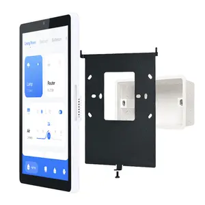 2023 Portworld YC-SM08P Home Automation 8 polegadas display Vertical Inwall Android 11 POE tablet