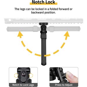 Support de tir portable CVLIFE, rotation réglable à 360 degrés, inclinaison, métal robuste pour la chasse et le tir, accessoires de chasse - Product Image 6