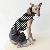 Manteau d'été moderne et minimaliste en jean 3D à jambes larges pour chien, léger et tendance, pour lévrier italien et whippet