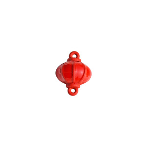 Red <b>Lantern</b> Double Pendant Zinc Alloy Jewelry Finding For Earring Making GJ215 - Product Image 5