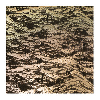 Vente en gros de tissu jacquard métallisé noir et or tissu ondulé tissu brocart à motifs irréguliers pour robe de créateur