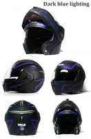 Casque de moto haut de gamme ECE DOT Flip Up, casque intégral pour hommes et femmes, Predator, casque de moto modulaire