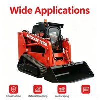 Chargeuse compacte sur chenilles hydraulique diesel KATOCASE avec moteur Weichai, rayon de braquage court, capacité de charge de 1200 kg, pour usage municipal