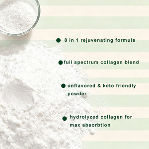 Poudre de peptides de collagène Richtek 907g, facile à dissoudre, sans OGM, sans saveur, multi-protéines, vitamine C naturelle, santé de la peau des femmes - Product Image 2