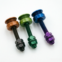 Loquet à dégagement rapide à bouton-poussoir 22 mm en aluminium pour capot de voiture, mini-verrou coloré en aluminium pour capot de voiture