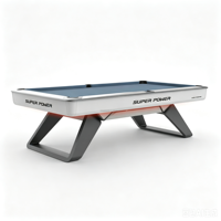 Table de billard de tournoi 9 pieds en ardoise, modèle Wolverine, avec cadre entièrement métallique, conception brevetée Superpower 2026, pour le jeu