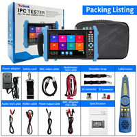 Caméra de surveillance CCTV Rsrteng IPC-9800MOVTADHS Pro, caméra IP 8K, testeur de câble POE++, TVI CVI AHD DMM TDR OPM SFP WiFi