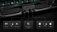 Teclado para juegos GravaStar Mercury V75 HE con interruptores magnéticos de efecto Hall, Rapid Trigger, 8K Polling, RGB ajustable, SOCD
