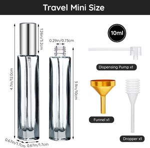 5ml 10ml Amber Blue Green square <b>Bottle</b> Pump <b>Spray</b> Vials Refill <b>Bottle</b> Aluminum Sprayer Glass <b>Perfume</b> Popular <b>Bottle</b> - Product Image 3