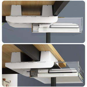 Expédition en 7 jours, personnalisable et compatible OEM : Tiroir de rangement sous le bureau, tailles petite/moyenne/grande, organisateur de désordre de bureau - Product Image 2