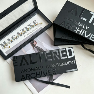 Custom Logo Luxury Black Matte <b>Magnetic</b> <b>Gift</b> <b>Box</b> with Ribbon Spot UV Rigid Folding Packaging <b>Box</b> For Jewelry - Product Image 3