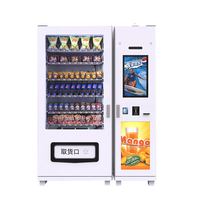 LE-VENDING Usine Fournir CE CB LE103A + 225E Coin POS QR Code Cash Exploité des Wi-Fi 4G 3G 22-pouces LCD Distributeur Automatique
