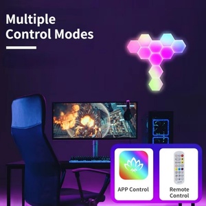 ชุดไฟตกแต่งหกเหลี่ยมแบบประกอบเอง รุ่น WIFI สำหรับเล่นเกม 6 ชิ้น - Product Image 3