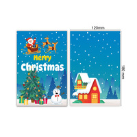 Feuille d'autocollants personnalisés imperméables prédécoupés pour cadeaux de fête de Noël, bricolage, agenda, scrapbooking, activités pour enfants, jeux, lot en gros