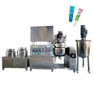 Guangzhou Vacuum Emulsifying Mixer Plant for Toothpaste Making Machine, High Shear Dispersing Cream Toothpaste Production Line