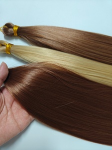 Extensiones de Cabello Sintético para Trenzas, Color <span class=keywords><strong>Rubio</strong></span>, 22 Pulgadas, 150g, Sedoso, para Mujer - Product Image 4
