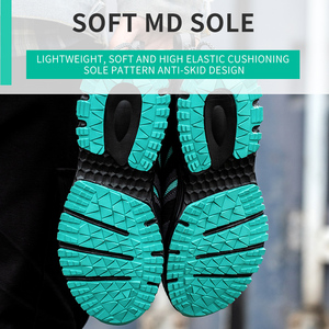 Zapatos de seguridad de trabajo informales con suela <span class=keywords><strong>MD</strong></span> antiaplastamiento, antipinchazos, resistentes al desgaste, transpirables y ligeros - Product Image 6