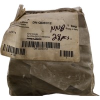 PLC NEW 28x DINnectors DN-QDEC12 Gray End Covers for QD12 Blocks Warranty Product