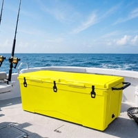 Glacière rotomoulée moderne personnalisée 240QT avec roues et poignée de traction, isolée pour le stockage de nourriture et de canettes lors de la chasse et de la pêche