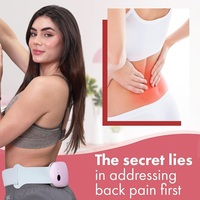 Coussin chauffant menstruel rose personnalisé pour les crampes menstruelles, rechargeable et sans fil, pour soulager la douleur au dos et au ventre chez les femmes