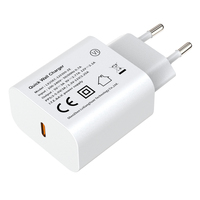 Cargador de pared de carga rápida LVXIANGYUAN 25W, adaptador de corriente PD 3,0, enchufe de la UE, aprobado por CE ROHS para cámaras móviles Samsung OTP