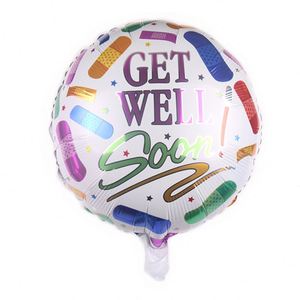 2023 <b>Balloons</b> Wholesales New Product 18 Inch <b>Round</b> Shaped Aluminum Foil Get Well Soon <b>Balloon</b> - Product Image 4