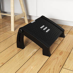 Reposapiés elevado ajustable para oficina en casa debajo del escritorio, taburete inclinable para aliviar el estrés, soporte inclinado para pies de plástico debajo del escritorio - Product Image 1