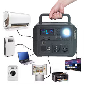 야외 태양 광 발전 전기 발전기 백업 충전식 Lifepo4 600w 휴대용 발전소 Estacion 데 Energia Portatil - Product Image 1