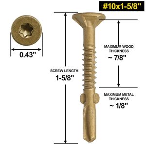 Brass Truss Head <b>Screw</b> Metric Coarse Thread Zinc Plated 12mm Cap Diameter T25 Star Drive - Product Image 3