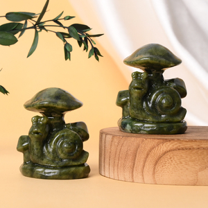 Venta al por Mayor de Piedras Curativas de Cristal Natural de Alta Calidad, Decoración de Cristal de Jade Xiuyan en Forma de Caracol - Product Image 4