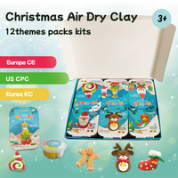 Kit de pâte à modeler saisonnière, ensemble créatif d'activités artistiques en argile pour enfants, cadeau idéal pour les activités manuelles