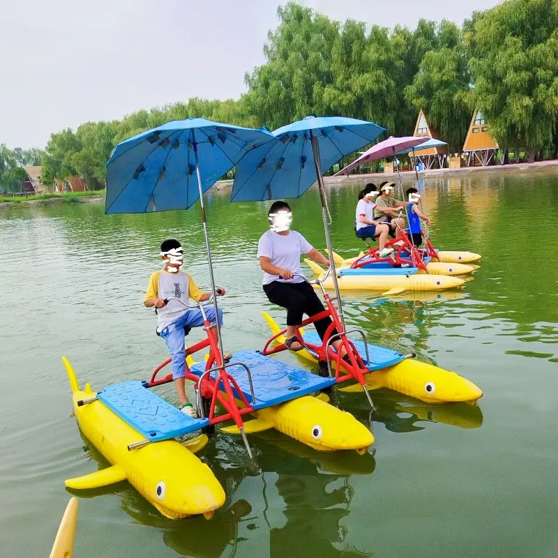 Equipamento kiddie para esportes aquáticos, equipamento de ciclismo com 2 assentos para água marinha