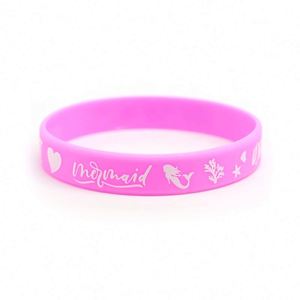 Bracelet en silicone sirène pour aquarium, exposition, style dessin animé, en caoutchouc, avec logo personnalisé et informations - Product Image 4