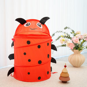 Panier à linge pliable tendance <span class=keywords><strong>en</strong></span> tissu polyester, idéal pour le rangement des jouets dans le salon - Product Image 1