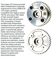 Piñón de distribución VVT del árbol de levas de admisión SQRF4J16 1.6T para Chery Tiggo 8 Starway TX TXL Jetour X90 OEM 110400044A