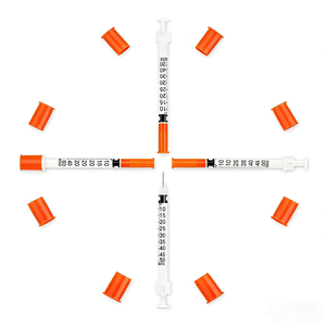 兽用注射器，用于注射胰岛素，31 号针头，5/16 英寸注射器，30 号针头，1 毫升注射器 - Product Image 2