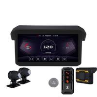Caméra embarquée pour moto, détection d'angle mort BSD, mise en miroir de l'écran CarPlay, navigation, double 2K, surveillance de la pression des pneus