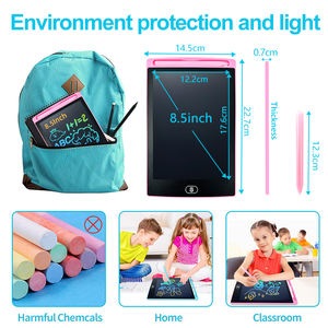 Eco-vriendelijk LCD-schrijftablet voor kinderen, tekenblok, draagbaar digitaal schetsbord, herbruikbaar kleurenscherm, oogbescherming, leerzaam speelgoed, 8 inch - Product Image 2