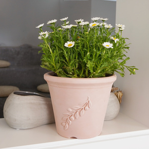 Pot de fleurs en plastique biodégradable minimaliste Yuncheng, léger, durable, écologique, avec trou de drainage, auto-arrosant, pour <span class=keywords><strong>jardin</strong></span> extérieur - Product Image 1