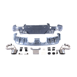 Diffuseur d'échappement de pare-chocs arrière KM TurboGT 2018-2023 <span class=keywords><strong>Cayenne</strong></span> <span class=keywords><strong>Coupé</strong></span> Upgrade Fit for TurboGT Rear Bumper Exhaust <span class=keywords><strong>Coupé</strong></span> TurboGT Rear - Product Image 4