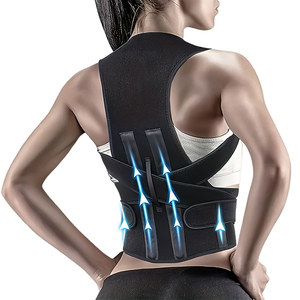 Meilleure vente Hommes Femmes Réglable Néoprène <span class=keywords><strong>4</strong></span> Stays <span class=keywords><strong>Back</strong></span> Straighten Support Corrector De Postura Shoulder Brace Posture Corrector - Product Image 1