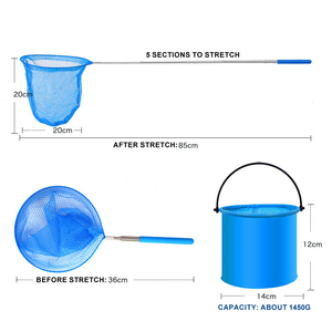 Seau pliable <span class=keywords><strong>attrape</strong></span> insectes 5 sections télescopique enfants <span class=keywords><strong>papillon</strong></span> maille tissu filets de pêche pour attraper des papillons - Product Image 5