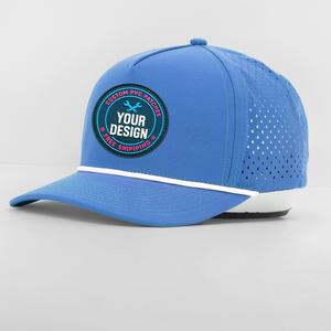 Gorra de Béisbol Personalizada con Parche de Silicona PVC, Logotipo de Alta Calidad, 5 Paneles, Perforaciones Cortadas con Láser, Resistente al Agua - Product Image 1