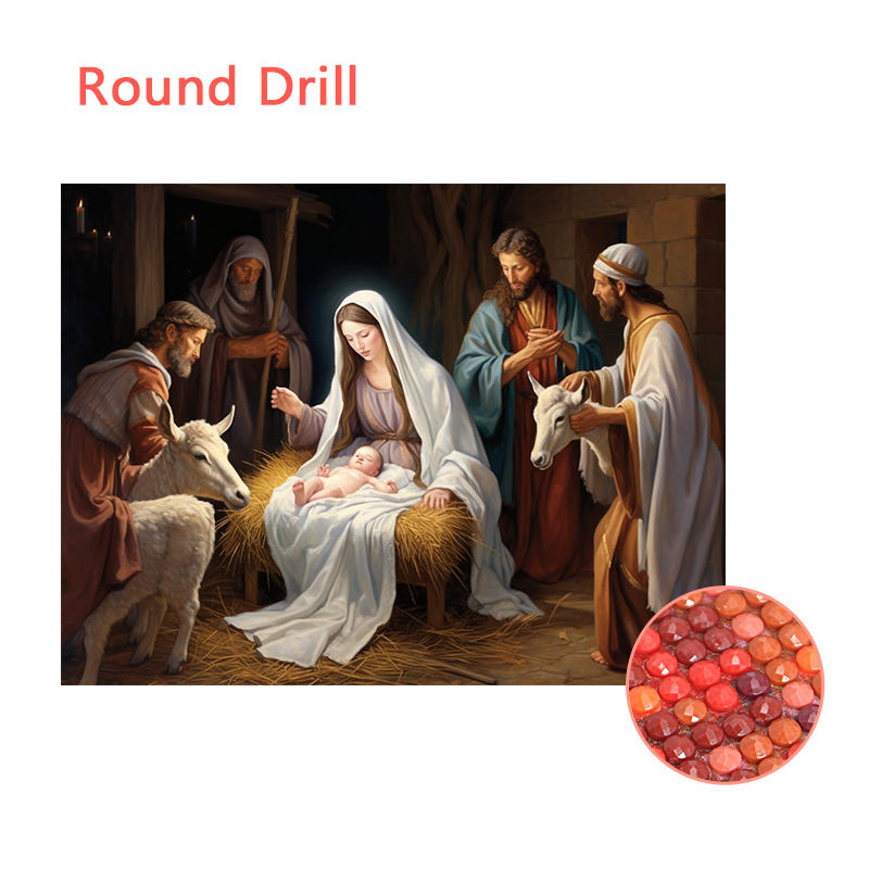 Round Drill colorful